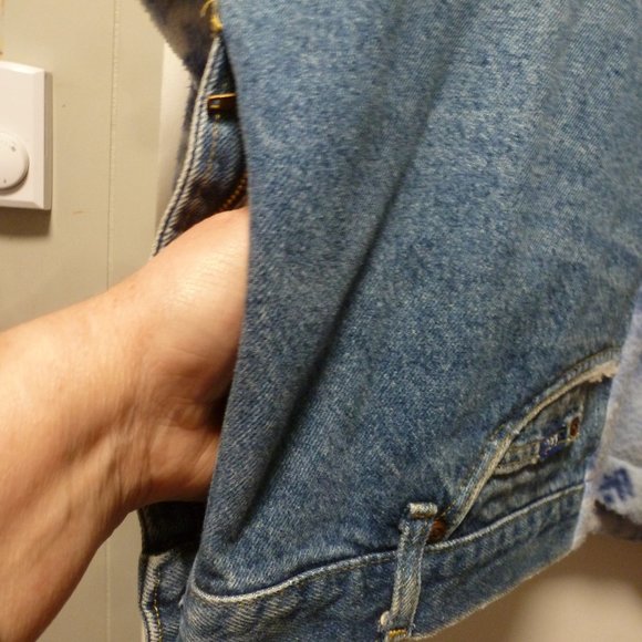 One of a kind coat !!!! denim that seems to make it never go out of style! - Picture 7 of 9